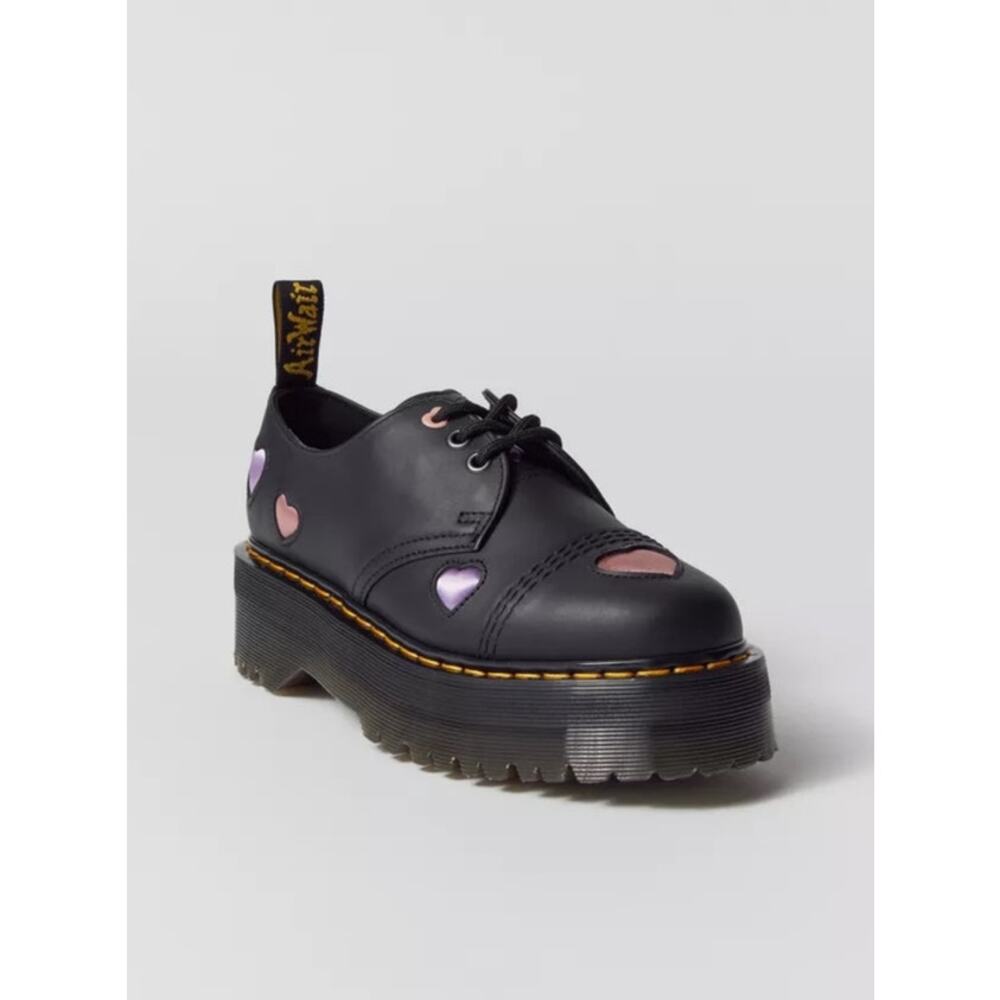 Dr. Martens 1461 Quad Hearts‎ Oxford Loafer Platform Size 7 Women's - Picture 3 of 13